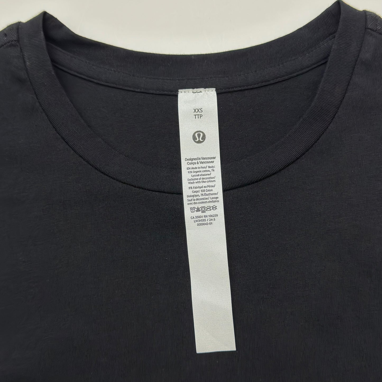 Organic Cotton Crewneck Long Sleeve | Size XXS