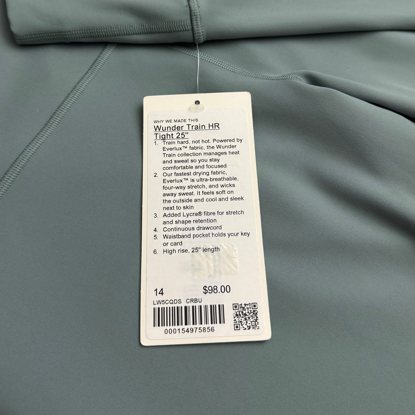 Wunder Train High-Rise Pant 25” | Size 14