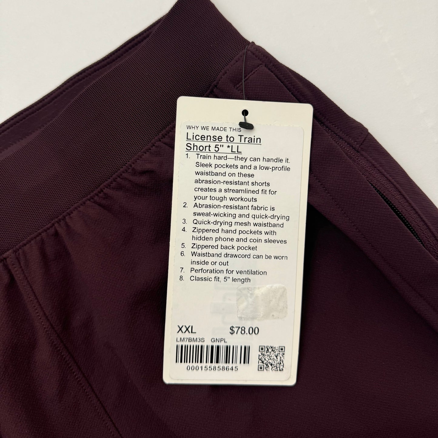 Men’s License To Train Short 5” Linerless | Size XXL