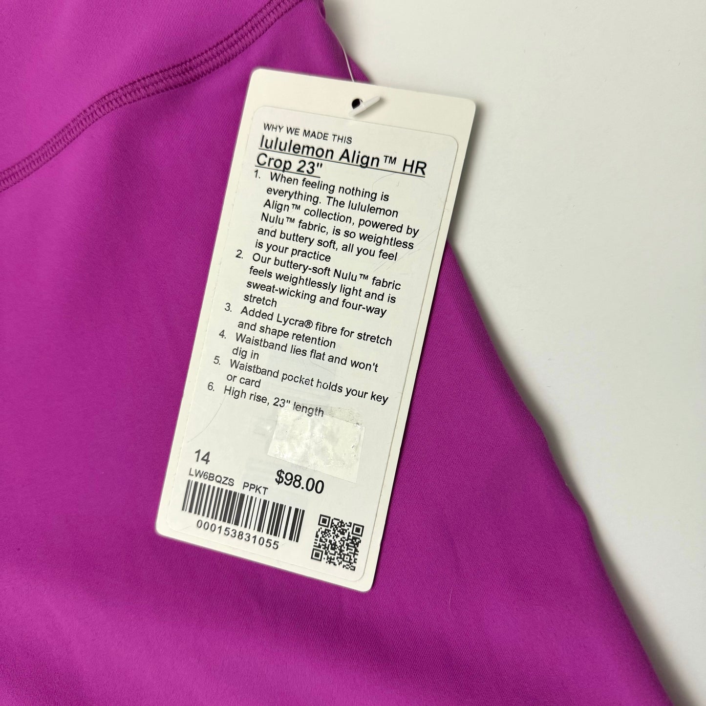 Align High-Rise Crop 23” | Size 14