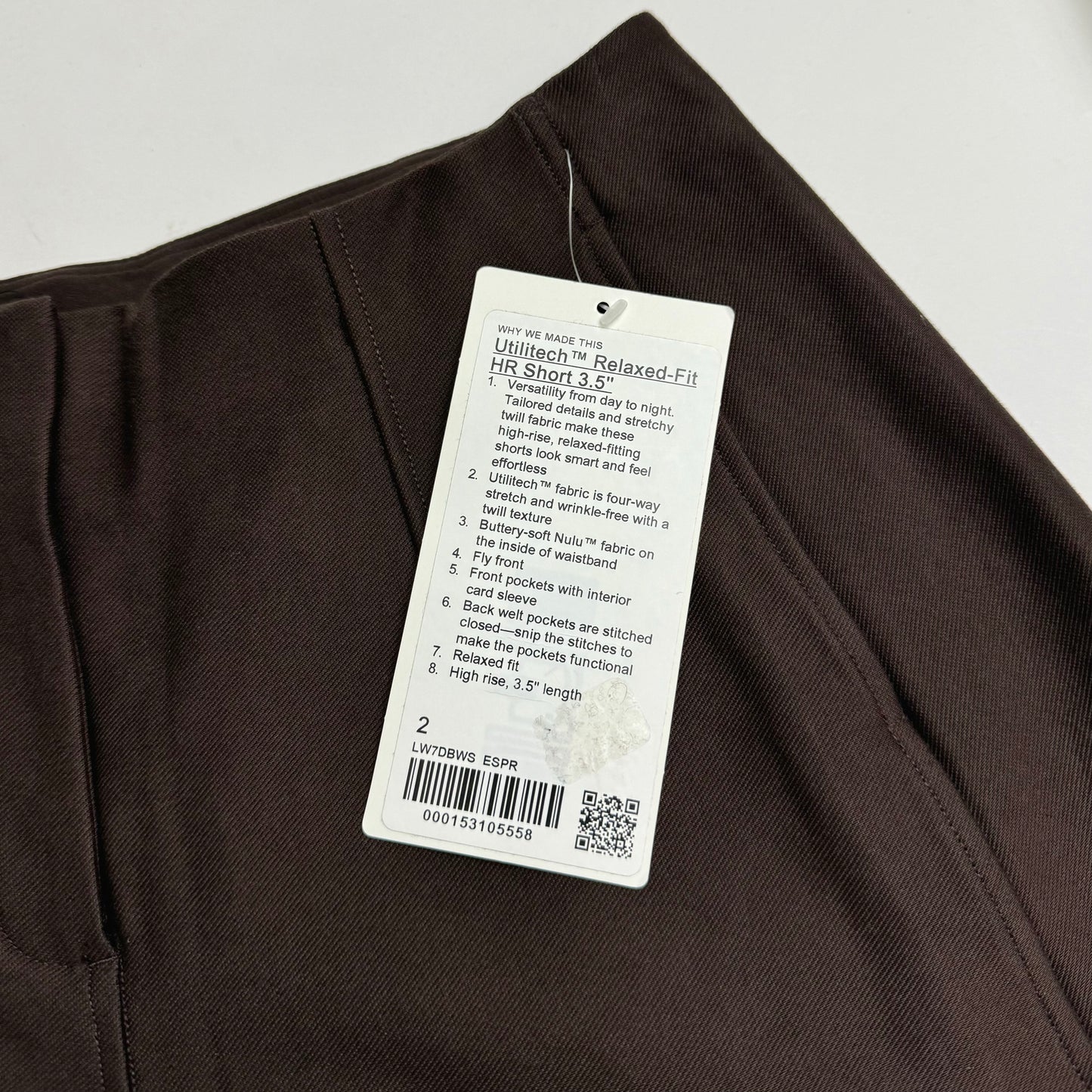 Utilitech Relaxed-Fit High-Rise Short 3.5" | Size 2
