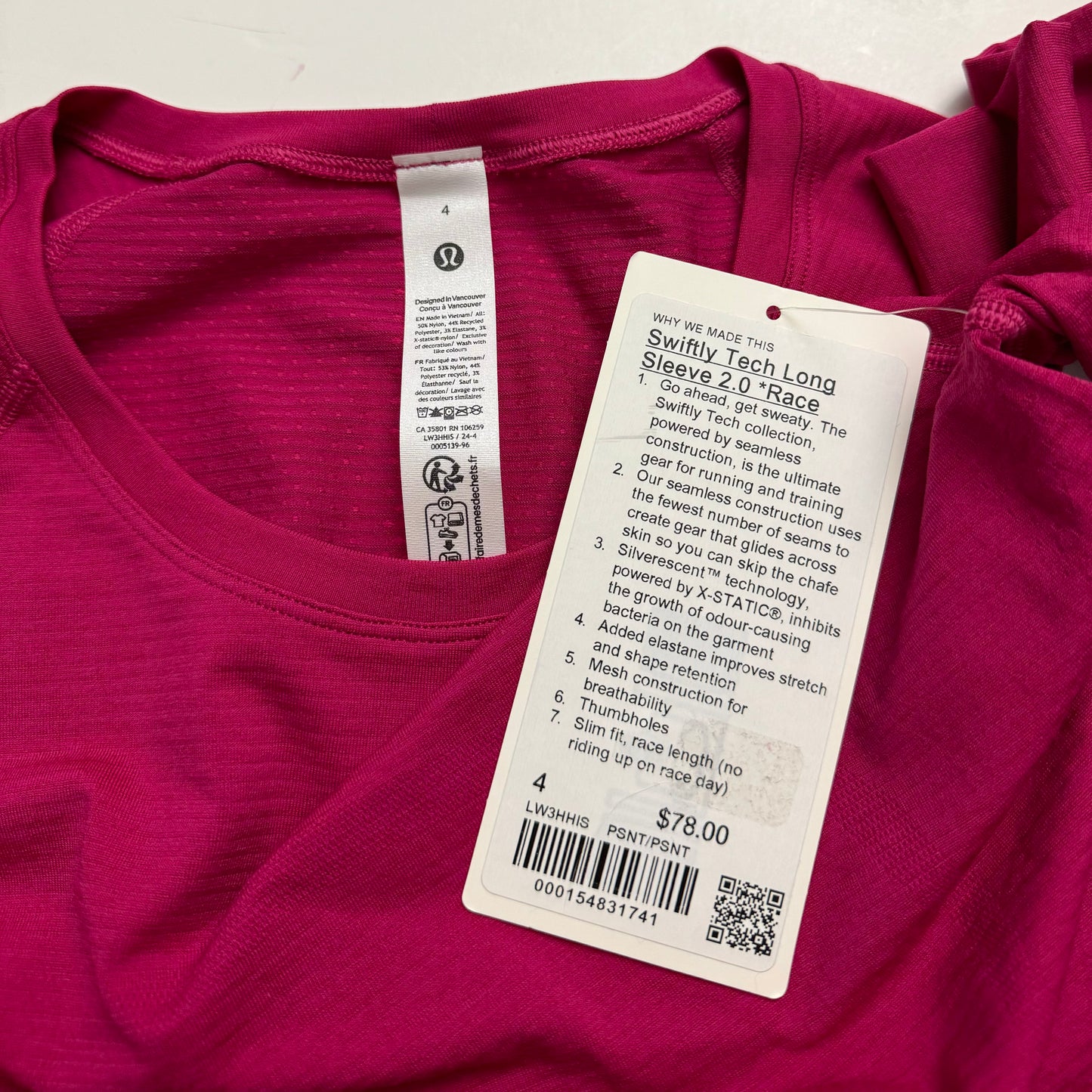 Swiftly Tech Long Sleeve Shirt 2.0 *Waist Length | Size 4
