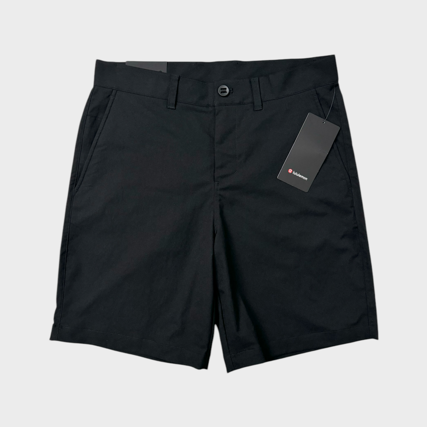 Men’s Relaxed-Fit Twill Short 9” - Black | Size 32