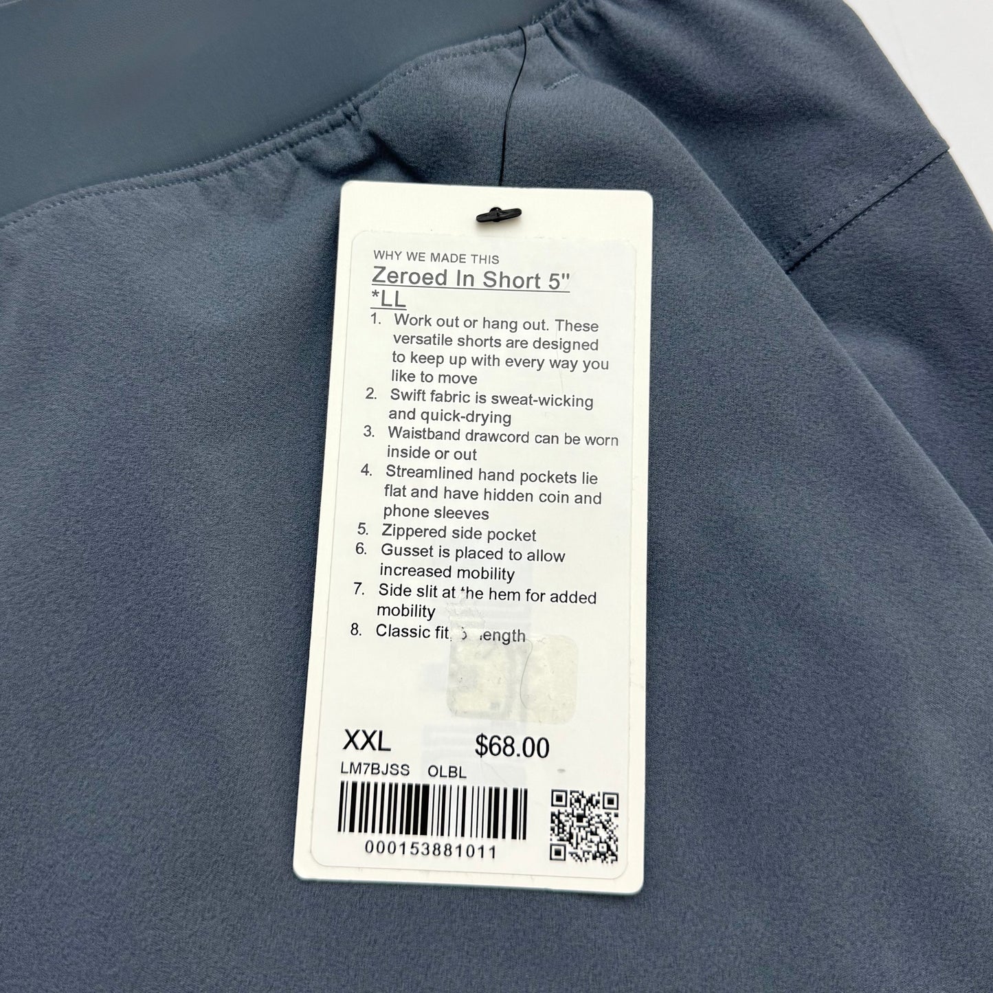 Men’s Zeroed In Short 5” Linerless | Size XXL